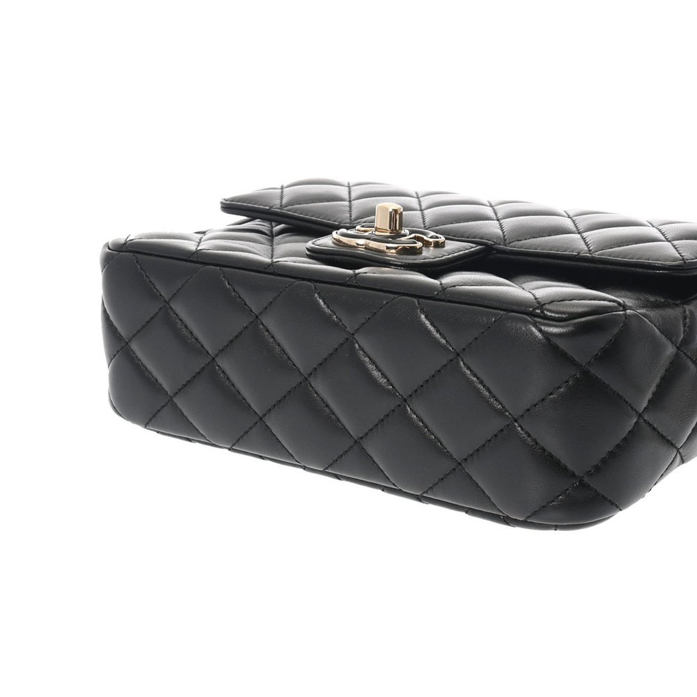 CHANEL Chanel Matelasse Heart Chain Shoulder Bag 20cm Black - Women's Lambskin - Picture 4 of 12